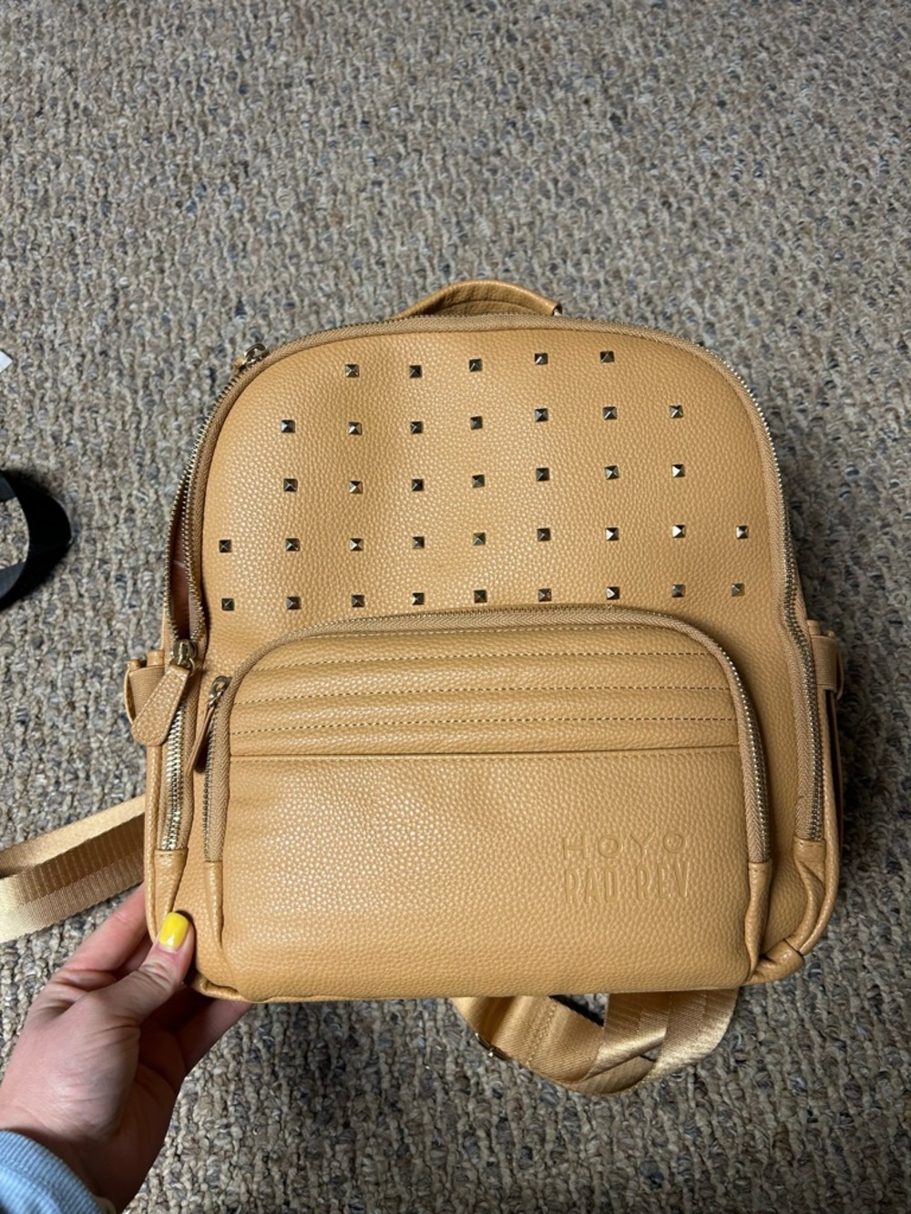 Rad rev full size studded backpack hoyo collab